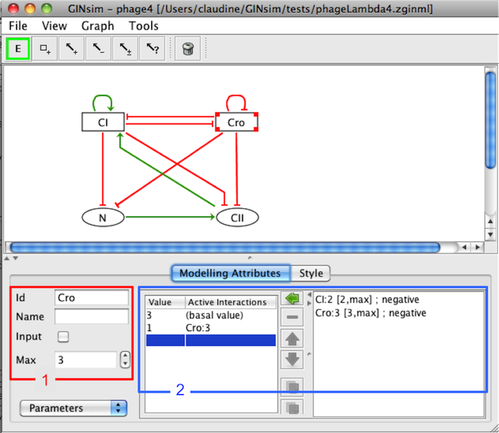 Attributes of a component