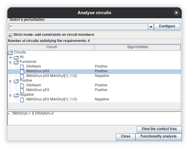 Circuit analysis